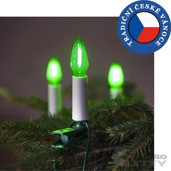 Exihand Felicia zelená SV-16, 16 žárovek LED FILAMENT
