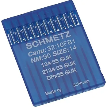 Strojové jehly pro průmyslové šicí stroje Schmetz 134-35 SUK 90
