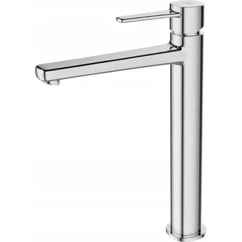 Vodovodní baterie Invena Glamour Trend, vysoká umyvadlová baterie, chromová, BU-02-W01-V