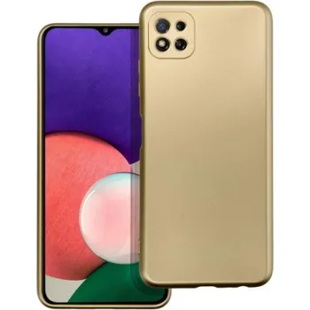 Pouzdro na mobilní telefon Forcell METALLIC Case for SAMSUNG A22 5G gold 581596