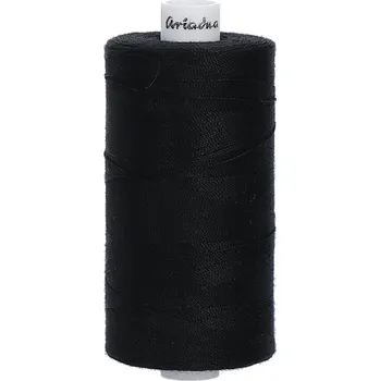 Nit Ariadna Jádrová šicí nit Artyn 80E 1000 m - 0799 - černá
