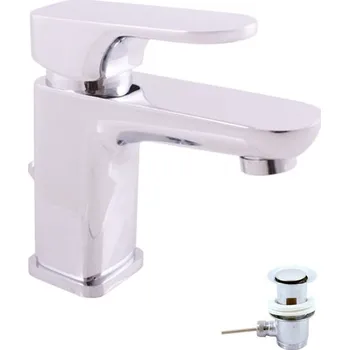 Vodovodní baterie Vodovodní baterie umyvadlová s otvíráním odpadu YUKON, Barva: chrom, Rozměr: 3/8''