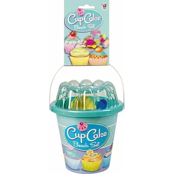 Hračka na písek Androni (11-1290-0000-2) Sada na písek dortíky - střední - tyrkysová