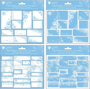 Jmenovka na stůl Anděl Přerov Samolepicí jmenovky na dárky 20,5 x 20,5 cm, 12 ks