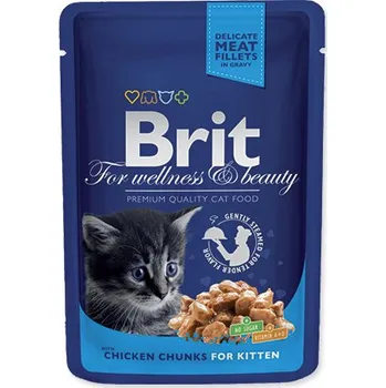 Krmivo pro kočku Brit Premium Kapsička Kitten Chicken Chunks 24x100g