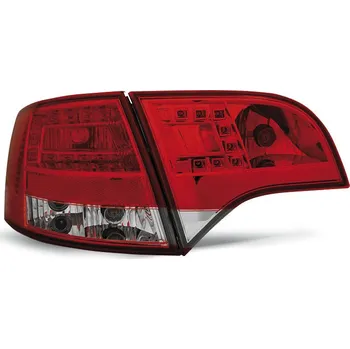 Zadní světlomet TUNING-TEC Zadní světla Audi A4 05-08 combi - krystal/červené LED