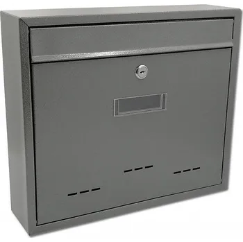Poštovní schránka Poštovní schránka Radim 36x31x9 cm velká - tmavě šedá