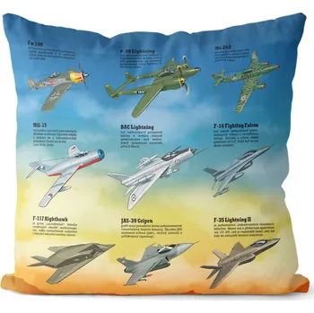 Dekorativní polštářek Polštář Stíhačky