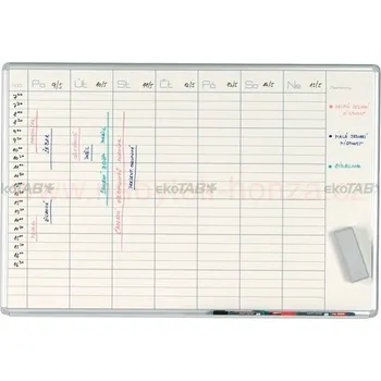Kancelářský nábytek Plánovací tabule týdenní 100x70cm