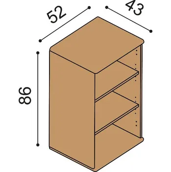 Komoda komoda FLABO závěsná FL1/4