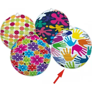 Party dekorace Lampión koule 25 cm M6 - Ruce
