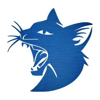 Samolepící dekorace Kočka 029 levá rozzuřená (65 - škrábaný kov modrý) SAMOLEPKA NA AUTO, NÁLEPKA, FÓLIE, POLEP, TUNING, VLASTNÍ TEXT, TISK, AUTOSAMOLEPKY.cz, POLEPY, OBRÁZEK, LOGO, 3D STICKERS