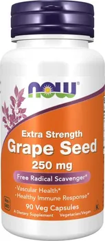 Přírodní produkt Now Foods Grape Seed 250 mg 90 cps.