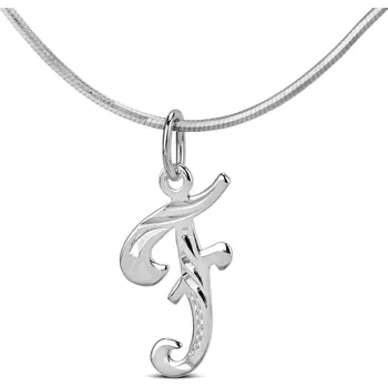 Přívěsek Stříbrný přívěsek písmeno F