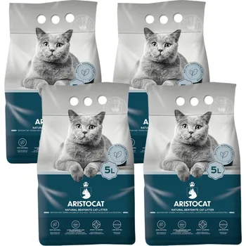 ARISTOCAT Bentonite Plus bentonitové stelivo přírodní 20 l (4 x 5 l)