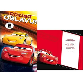 Otočné blahopřání 1-12 - M33-079 - Cars