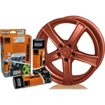 Autolak Sada 2ks spreje FOLIATEC - fólie ve spreji (plastidip) měděná metalická celkem 800ml