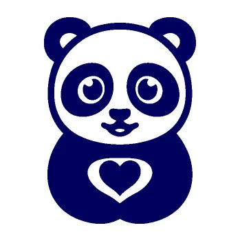 Samolepící dekorace SAMOLEPKA Panda 008 roztomilá (23 - tmavě modrá) NA AUTO, NÁLEPKA, FÓLIE, POLEP, TUNING, VLASTNÍ TEXT, TISK, AUTOSAMOLEPKY.cz, POLEPY, OBRÁZEK, LOGO, SAMOLEPKY