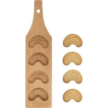 Formička Orion 127428 formička na rohlíčky 4 tvary dřevěná