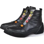 Dámská kožená kotníková obuv 3100-501 IBERIUS černá Barva: černá, Velikost: 37