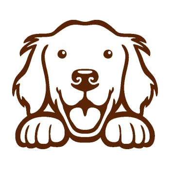 Polep vozidla Pes 175 pravá hlavička vykukuje (15 - hnědá) SAMOLEPKA NA AUTO, NÁLEPKA, FÓLIE, POLEP, TUNING, VLASTNÍ TEXT, TISK, AUTOSAMOLEPKY.cz, POLEPY, OBRÁZEK, LOGO, 3D STICKERS