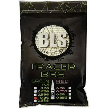 Airsoftová kulička BLS Kuličky BLS BIO Tracer 0,30g, 3300 BBs - Zelené nasvětlovací