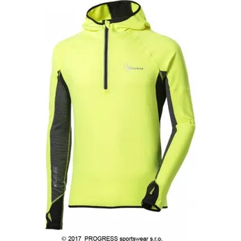 Pánské oblečení Mikina pánská Progress VICTOR HI-VIZ, fluoritová Velikost: XL