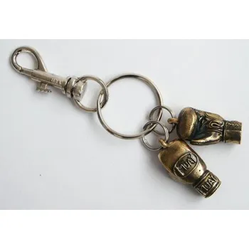 Klíčenka "Dvoje Rukavice" kovová - Muay - zlatá barva
