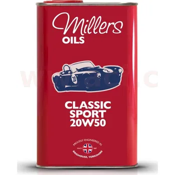 Auto-moto MILLERS OILS motorový olej polosyntetický Classic Sport 20w50 1l