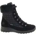 RIEKER Dámský černý kožený kotník L7141-00-265 Velikost 37