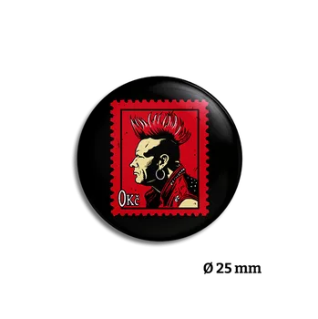 Bastard Placka Známka punku - černá