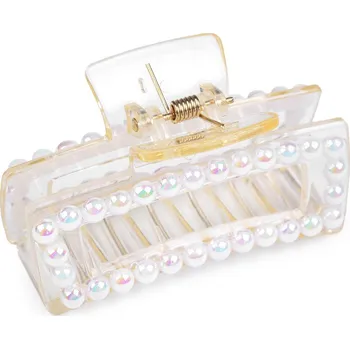 Ozdoba do vlasů Skřipec do vlasů perleťový - 75 mm