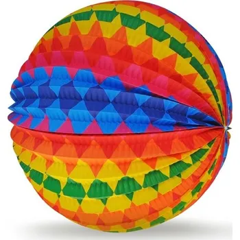 Party dekorace Lampión koule 25 cm M4 - Kosočtverce