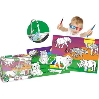 Omyvatelné plátno 3D (Zvířecí svět) 50x36