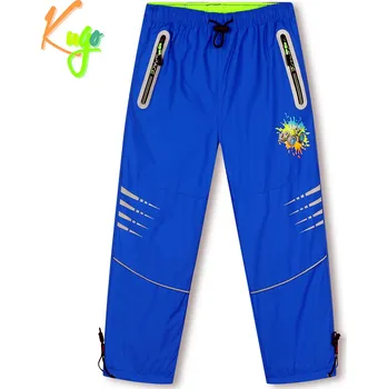 Dětská móda Chlapecké šusťákové kalhoty, zateplené - KUGO DK7121, modrá Barva: Modrá, Velikost: 98