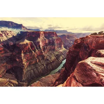 Fototapeta DIMEX | Vliesová fototapeta Krajina Grand Canyonu MS-5-1647 | 375 x 250 cm| oranžová, hnědá + Vliesová fototapeta na stěnu DIMEX Krajina Grand Canyonu MS51647 v rozměru 375 x 250 cm + lepidlo zdarma