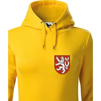 Dámská mikina Dámská mikina Český lev, Barva Žlutá Bezvatriko.cz 1631