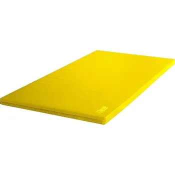 Gymnastika BERGER – HUCK Žíněnka Classic extralehká 200x100x6 cm, PE, žlutá, suché zipy, poutka