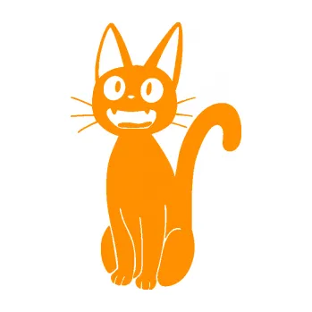 Samolepící dekorace SAMOLEPKA Kočka 031 levá (06 - oranžová) NA AUTO, NÁLEPKA, FÓLIE, POLEP, TUNING, VLASTNÍ TEXT, TISK, AUTOSAMOLEPKY.cz, POLEPY, OBRÁZEK, LOGO, SAMOLEPKY