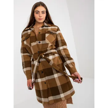 Dámský kabát Dámský kabát LK PL 509076 57P tmavě lila 38