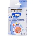 WIMEX Svíčky do lampiónů 6 ks 10 cm bílé