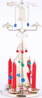 Vánoční dekorace Galanterka Vánoční zvonící stromek stříbrný 30 cm