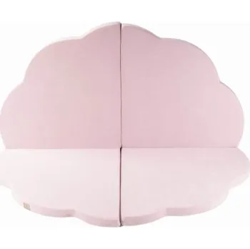 Hrací deka MeowBaby Pěnová hrací podložka mráček: růžová