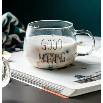 DAALO Skleněný hrnek Good morning