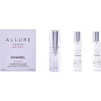 Pánský parfém Chanel Chanel Allure Sport Cologne, Toaletna voda 3x20ml - Twist and Spray Pre mužov Toaletní voda