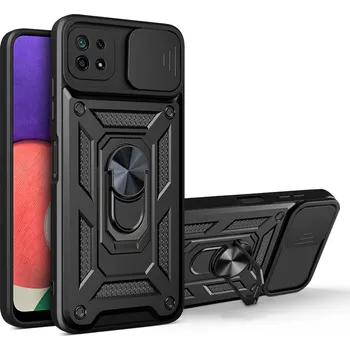 Pouzdro na mobilní telefon Kryt Samsung Galaxy A22 5G Nexeri CamShield Pro černý