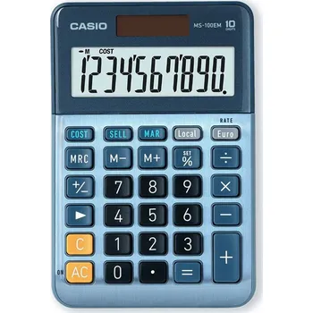 Kalkulačka Kalkulačka Casio MS 100 EM - modrá