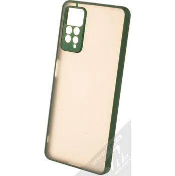 Pouzdro na mobilní telefon 1Mcz Solid Bumper ochranný kryt pro Xiaomi Redmi Note 11 Pro 4G (Global version), Redmi Note 11 Pro 5G (Global version) tmavě zelená (dark green)