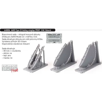 Plastikový model Eduard 1/48 A6M3 Type 22 folding wingtips PRINT (EDUARD)