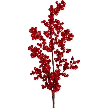 Bobule větev 42cm červená (546026)